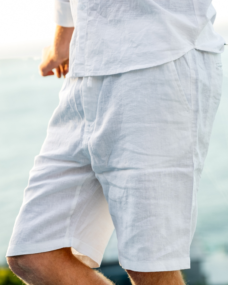 Casablanca - Shorts en Lin Premium