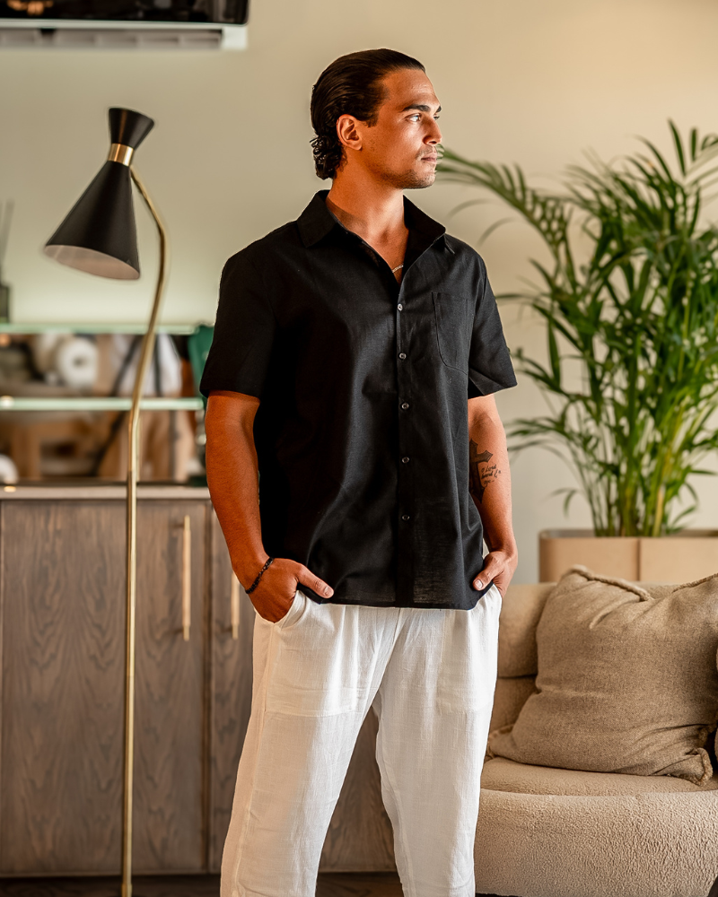 Cape Town - Chemise en Lin (Manches Courtes)
