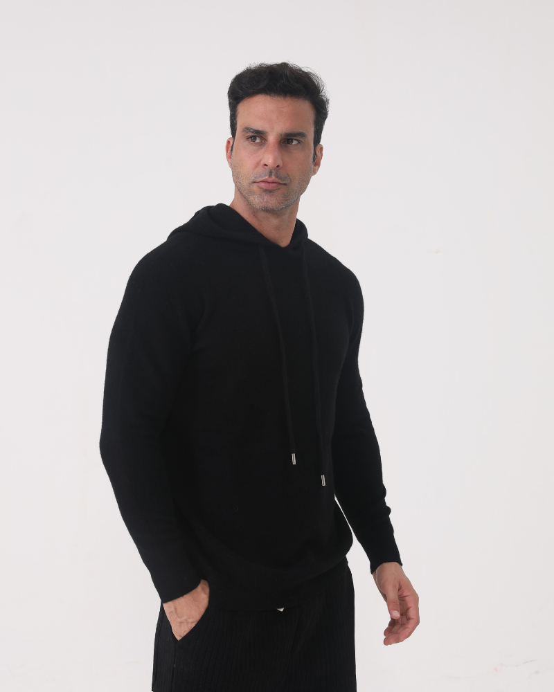 Hoodie 100% Cachemire
