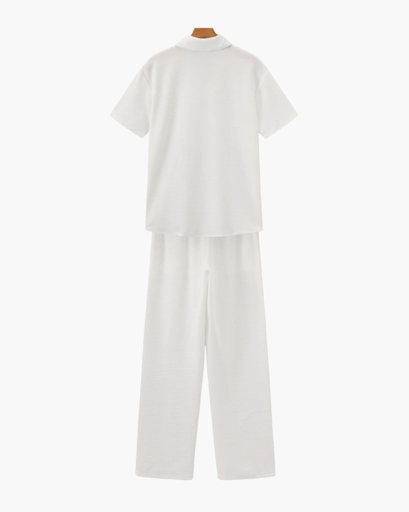 Ensemble Polo en Coton & Pantalon