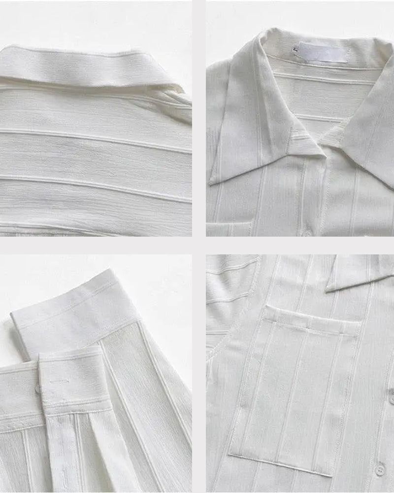 Chemise côtelée ST Tropez