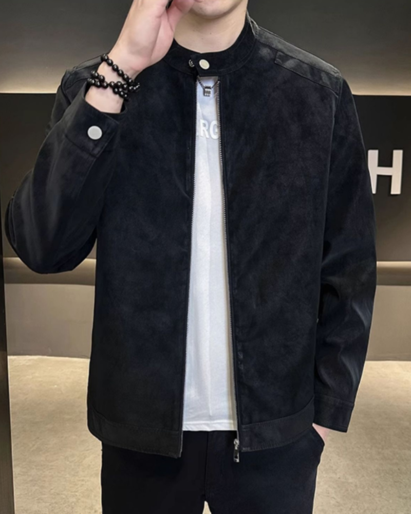 Veste en Cuir Suédé Estate