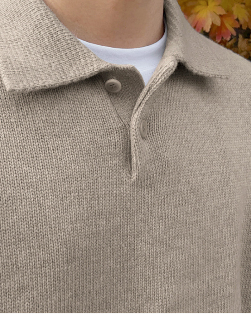 Pull en laine à demi-zip