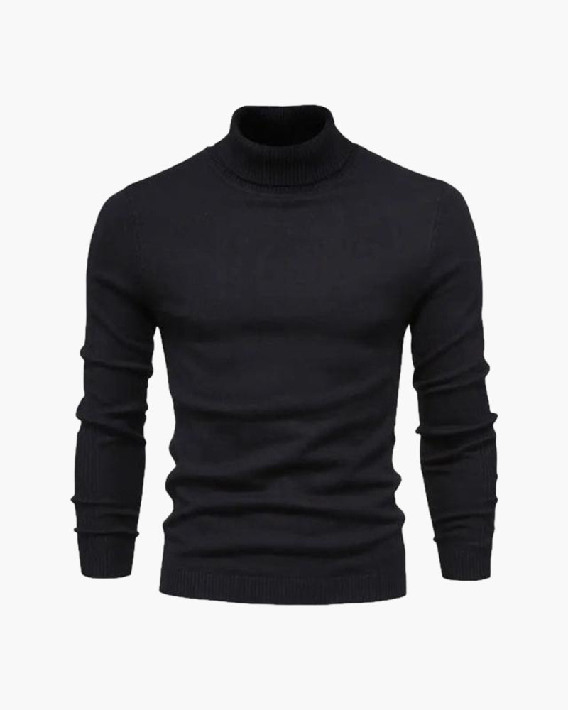 Gilet en Laine Mérinos à Col Roulé