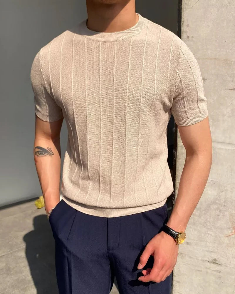 T-shirt à Côtes Cannes