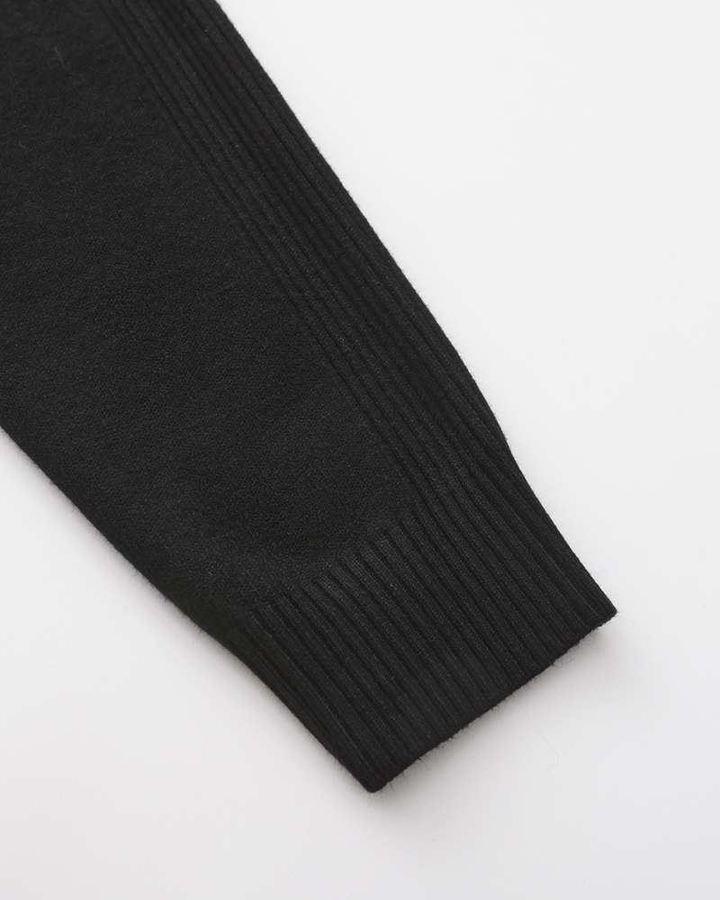Gilet en Laine Mérinos à Col Roulé