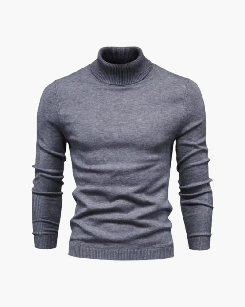 Gilet en Laine Mérinos à Col Roulé