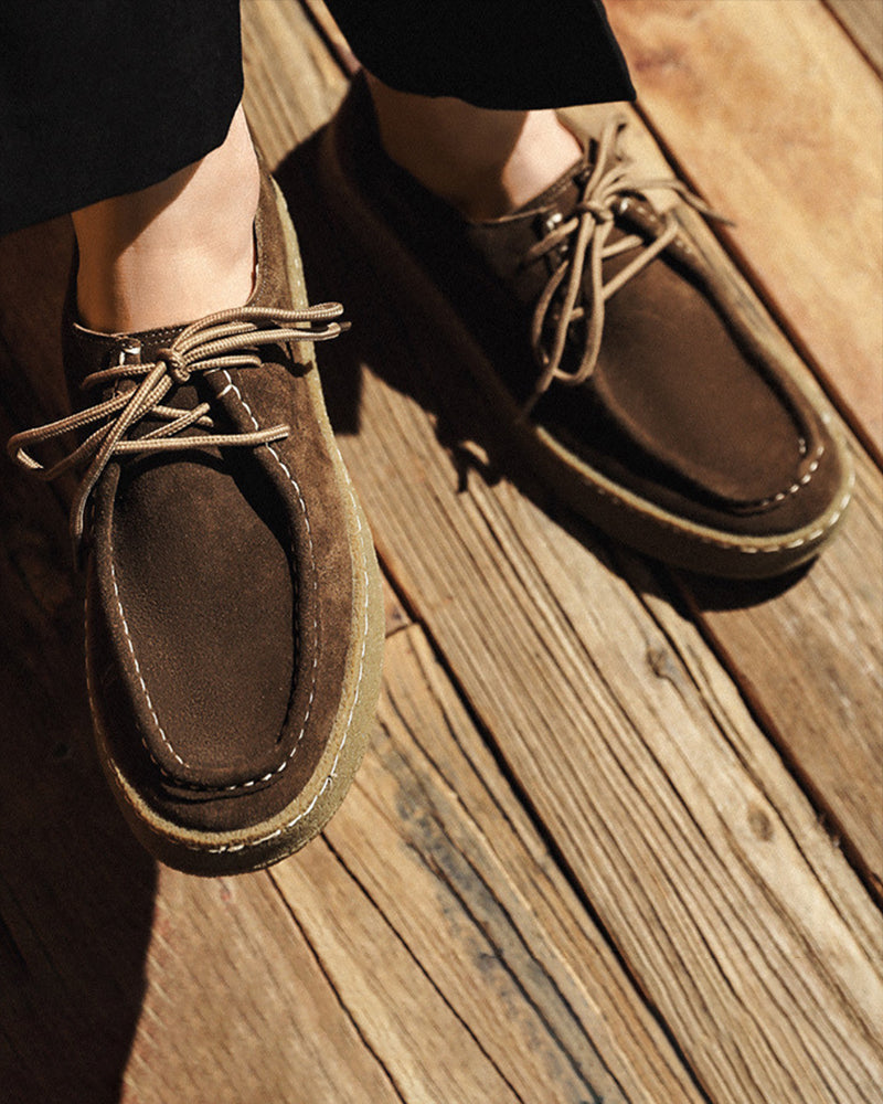 Chaussures de Ville en Suède Premium