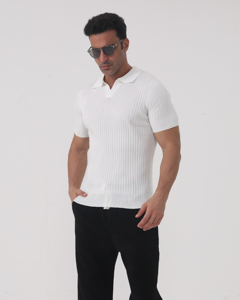 Florence - Polo en Coton Côtelé
