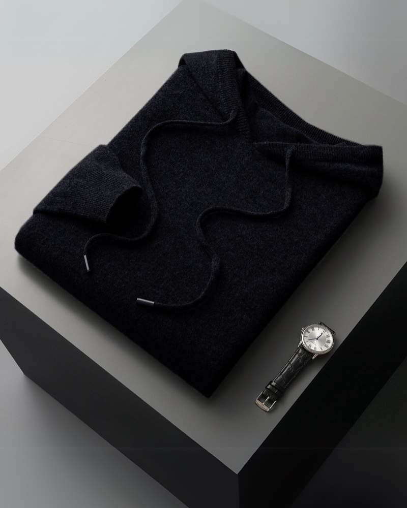 Hoodie 100% Cachemire