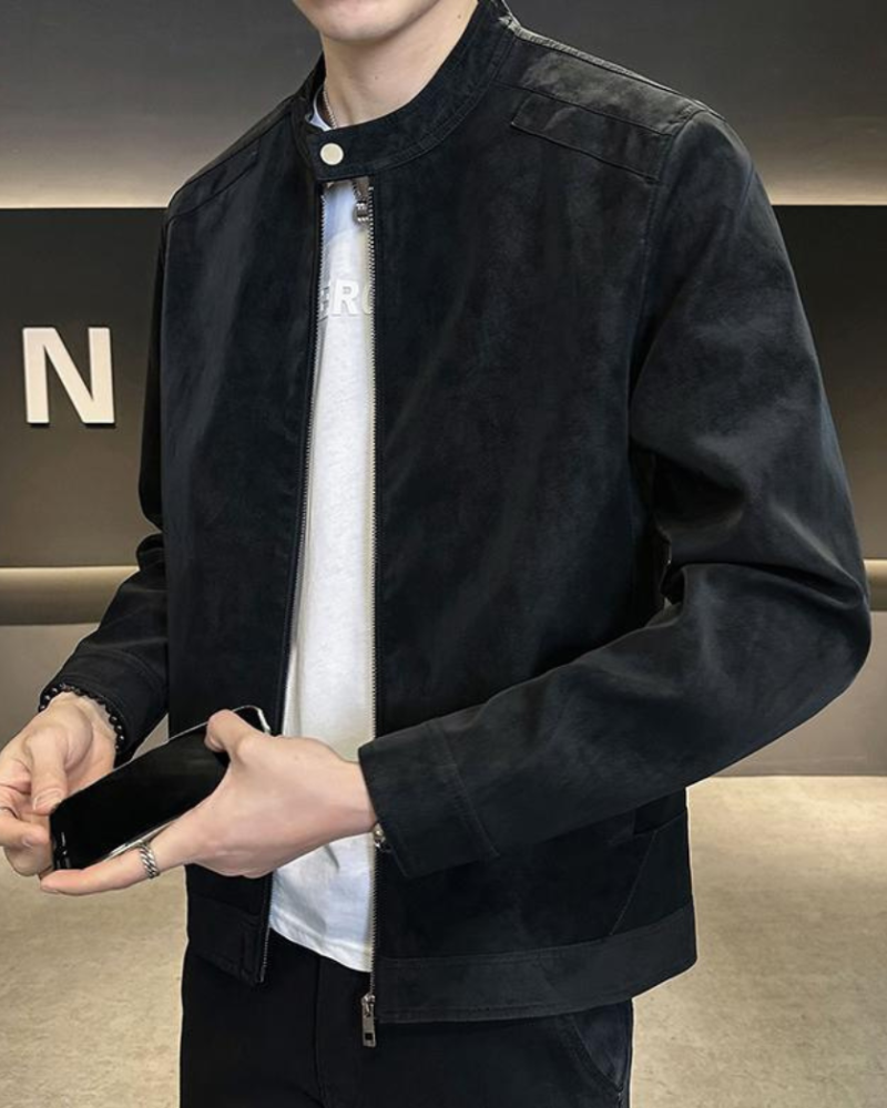 Veste en Cuir Suédé Estate