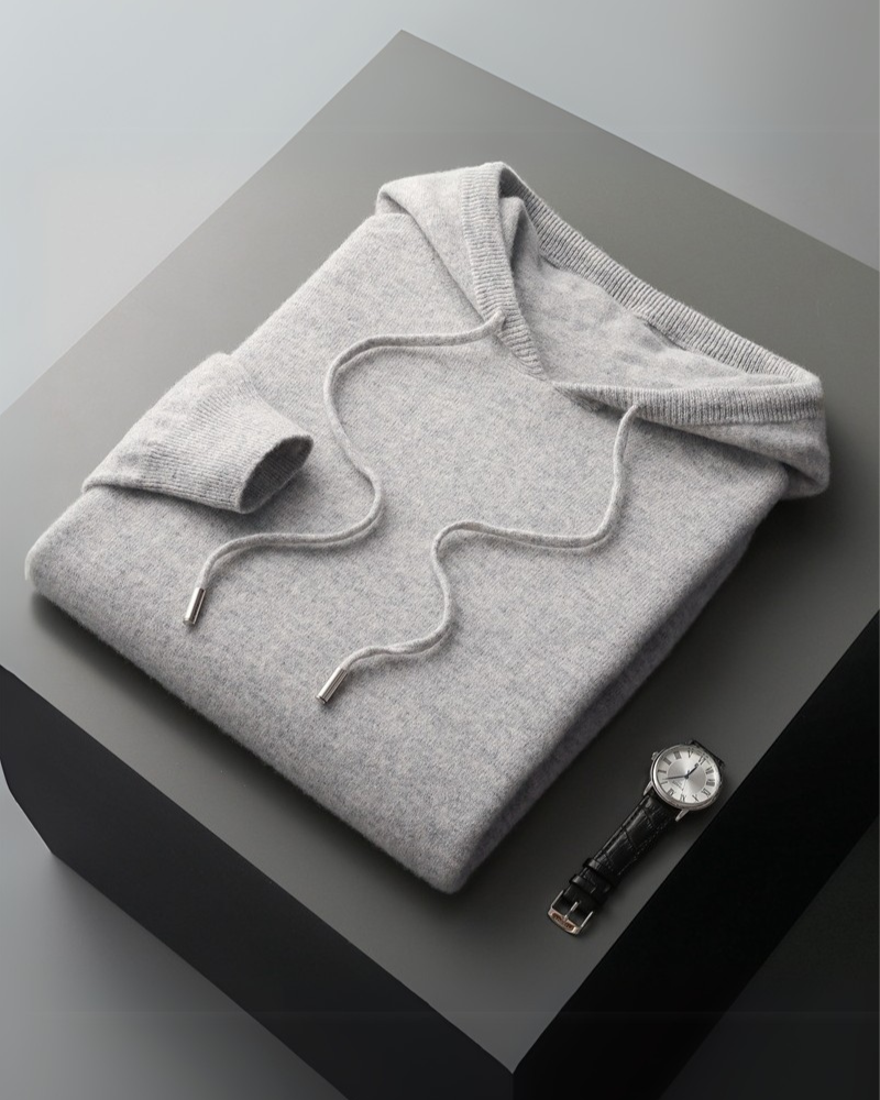 Hoodie 100% Cachemire