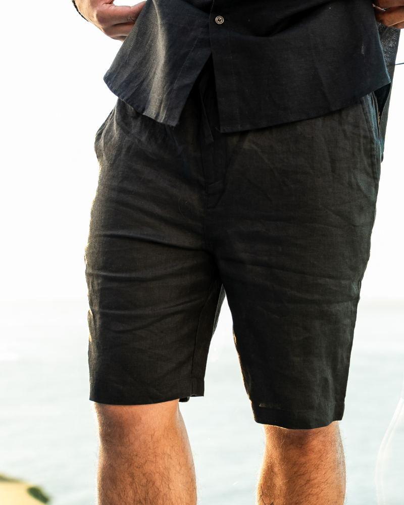 Casablanca - Shorts en Lin Premium