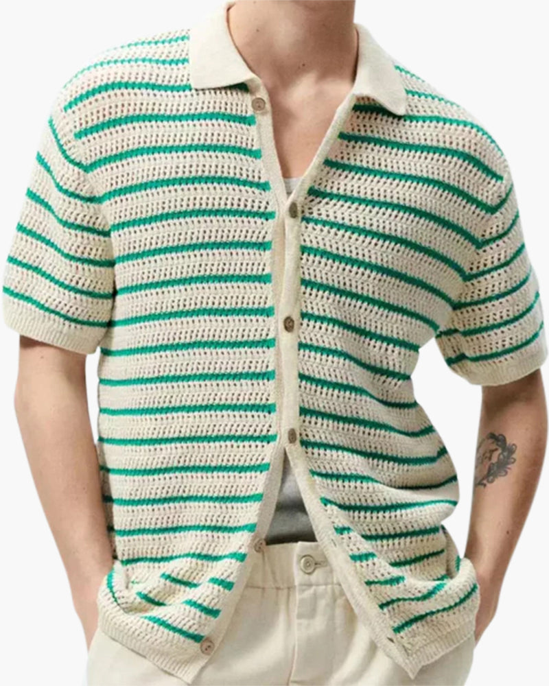 Marbella - Chemise à Boutons Tricotée