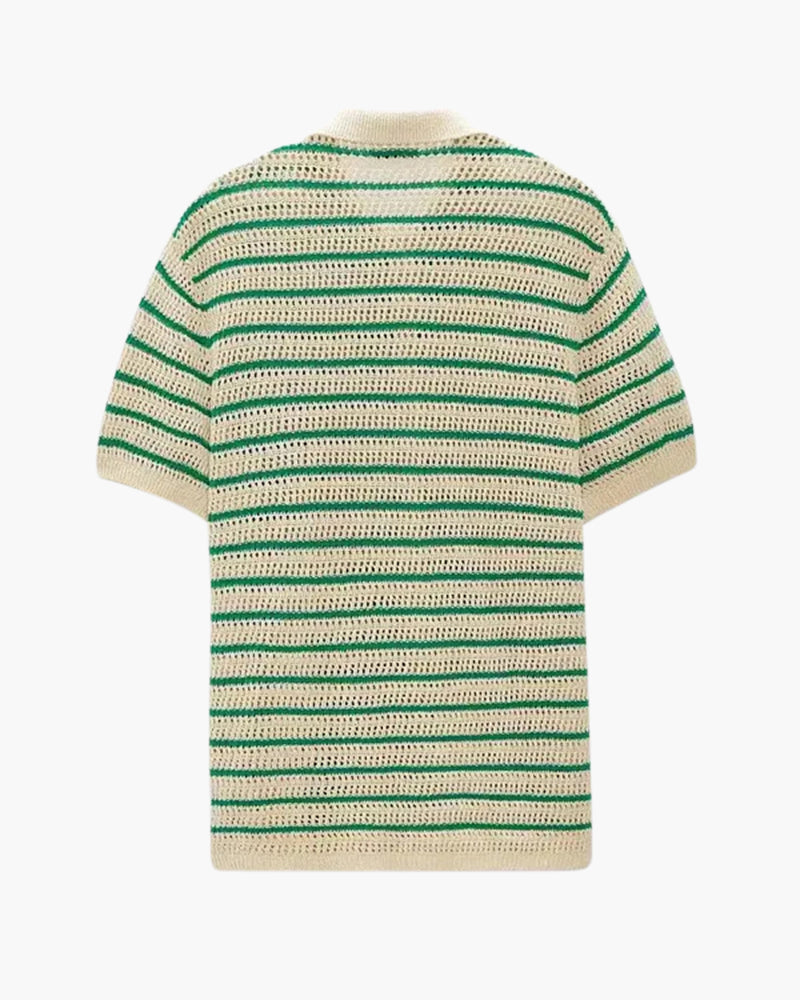 Marbella - Chemise à Boutons Tricotée
