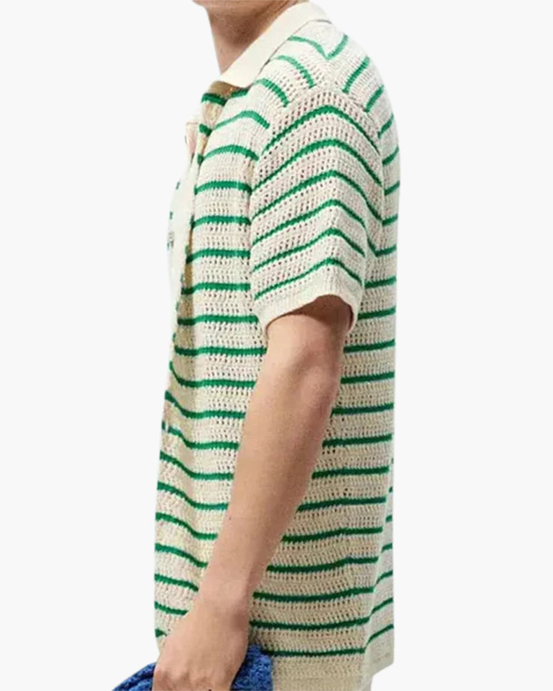 Marbella - Chemise à Boutons Tricotée