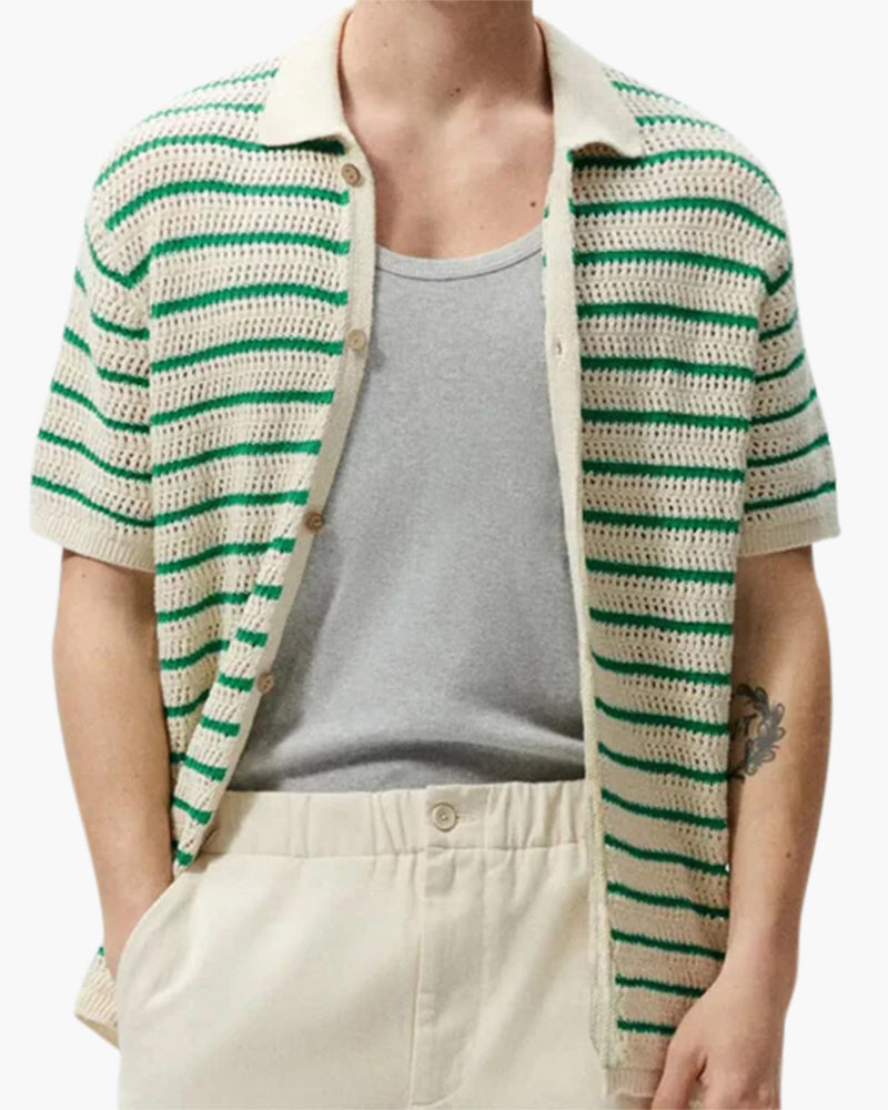Marbella - Chemise à Boutons Tricotée